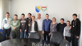 Načelnik Hasan Ajkunić upriličio prijem za košarkaše “Leptira”
