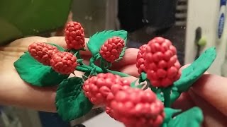 Малина из полимерной глины