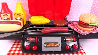 Barbecue Jouet Grillades Hamburgers Frites Jeu d’Imitation