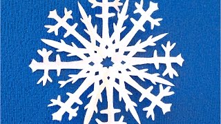 DIY. Как вырезать красиво снежинки своими руками.  How to cut a paper snowflake