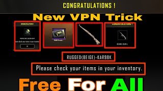 New VPN Trick Free Kar98k Gun Skin Free Sacral Gun Skin & Unlimited RP Card