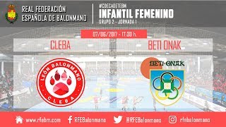 #CDEInfantilBM Femenino - Grupo II | CLEBA : Beti-Onak