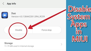 How to Disable System and Google Apps in MIUI - NO ROOT.