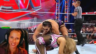 WWE Raw Rhea Ripley interrupts Natalya's Entrance! 6/19/24