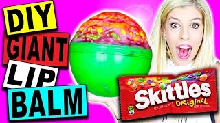 DIY GIANT SKITTLES EOS LIP BALM!