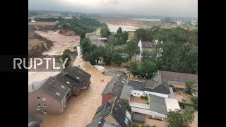 Germany: Houses submerged, some collapse following flash floods *STILLS*