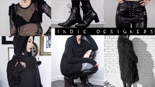 Indie Designer ALL BLACK Fashion Look Book