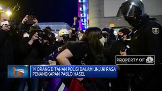 14 Orang Ditahan Polisi Dalam Unjuk Rasa Penangkapan Pablo Hasel