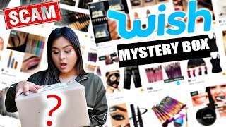 OPENING WISH MYSTERY MAKEUP BOX!! Scam?
