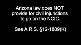 Calling Arizona D.P.S. to see if listed on the FBI's NCIC as "Brady Positive"