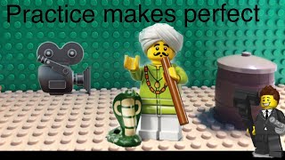 LEGO ? Series 13 minifigures  Snake Charmer stop motion. Awaken ? Cobra live action