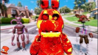 BRAND NEW LAVA BONNIE ANIMATRONIC! (GTA 5 Mods FNAF RedHatter)