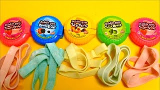 Bubble Roll Gum StrawBerry, BerryTwist, TuttiFrutti & SourApple Mini - Hubba Bubba Imitation Tape