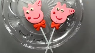 Making of a Peppa Pig cookies from Play-Doh
