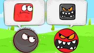 КРАСНЫЙ ШАР СТАЛ ЧЕРНЫЙ ШАРИК ПРОТИВ КРАСНЫХ ЗЛЫХ ШАРИКОВ мультик игра   Red Ball 4 от Спуди