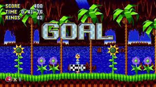Sonic Mania (XB1) - Time Attack - Green Hill 1 - 0'41''76 (Knuckles)