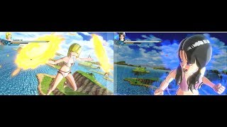 DragonBall Xenoverse 2 DLC 6 Android 18's Swimsuit Costume and Videl's Swimsuit Costume