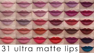 ColourPop Ultra Matte Lip Swatches on Asian Skin