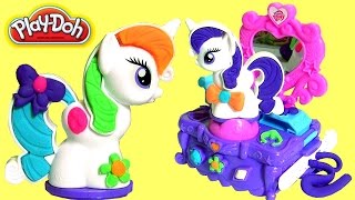 MLP Play Doh Rarity Style & Spin playset My Little Pony Jewelry Box Juguete Mi Pequeño Pony
