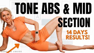 TONE ABS and MID SECTION Workout at Home - 14 DAYS RESULTS
