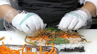 줄서서 사먹는 안양 중앙시장 비아김밥 참치김밥 / Korean Street Food - Tuna Gimbap(kimbap) / Anyang Central Market