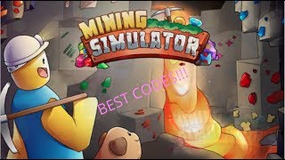 NEW LEGENDARY CODES IN ROBLOX MINING SIMULATOR 2018 JULY! (ROBLOX)