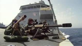 2 Navy Snipers VS 38 Somali Pirates - القراصنة الصوماليين ضد المارين