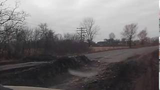 Пол метровая колдобина на дороге Полтава - Котельва. (Зайцы Вторые)
