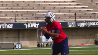 Quarterback Chuckie Keeton Post Practice