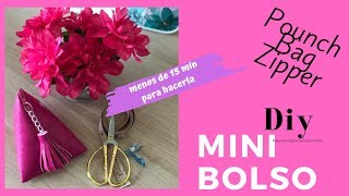 Diy MINI BOLSO vinipiel moderna / POUCH BAGS