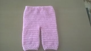 Pantalón de Bebé en crochet o ganchillo