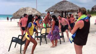 Работа аниматоров на пляже отеля Iberostar Tainos 4* 2011
