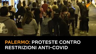 Palermo: proteste contro restrizioni anti-Covid