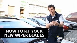 How to Fit New J-Hook Type Wiper Blades - From MicksGarage.com