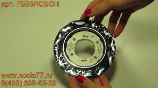 Ecola GX53 H4 Glass Стекло Круг с вогнутыми гранями хром - хром на черном 38x126 FB53RCECH