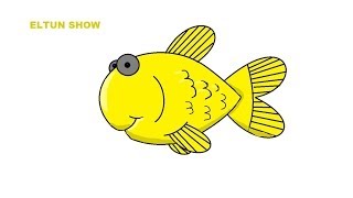 Рисуем "рыбка" fish \ eltun show #4