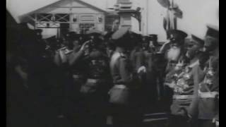 200-летие Полтавской битвы. 1909 год. Николай II прибыл в Полтаву. Съемки А.К. Ягельского. Часть 1