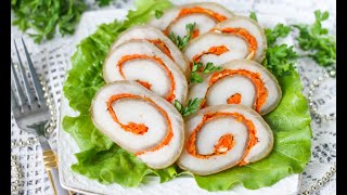 Рулет из свиной шкурки: необычная и вкусная закуска.