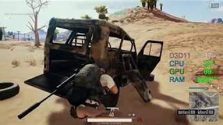 GeForce GT 1030 -- Intel Core i3-8100 -- PUBG FPS Test Miramar Low Spectating