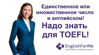Единственное и множественное число грамматика для TOEFL - EngForMe