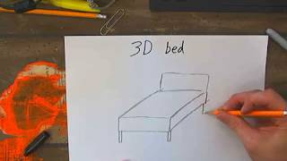 Drawing a 3D bed