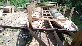 PEMBUATAN PERAHU DARI DRUM PLASTIK YANG UNIK ...PART I