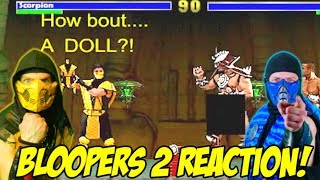 Scorpion & Sub-Zero REACT - MORTAL KOMBAT BLOOPERS 2 | MK PARODY!