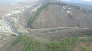DJI Inspire 1 Drone around Lovers Leap and Haystack Mountain - Cumberland, Maryland 4k