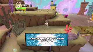 SpongeBob HeroPants Walkthrough Part 1 (XBOX 360)