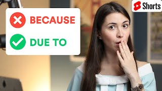 Stop saying "BECAUSE" Use these alternatives to SOUND LIKE A NATIVE #Shorts