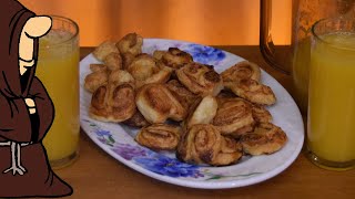 Проще не куда! Печенье Ушки из слоеного теста вкусное и быстрое