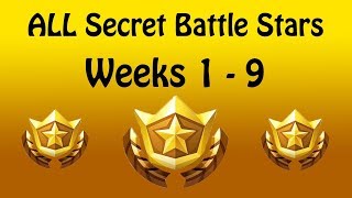 ALL Fortnite Season 7 Secret Battle Stars Weeks 1-9  *Snowfall Challenges*