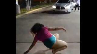 Women Fight near Road