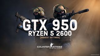 CS:GO | GTX 950 + Ryzen 5 2600 | FPS Benchmark